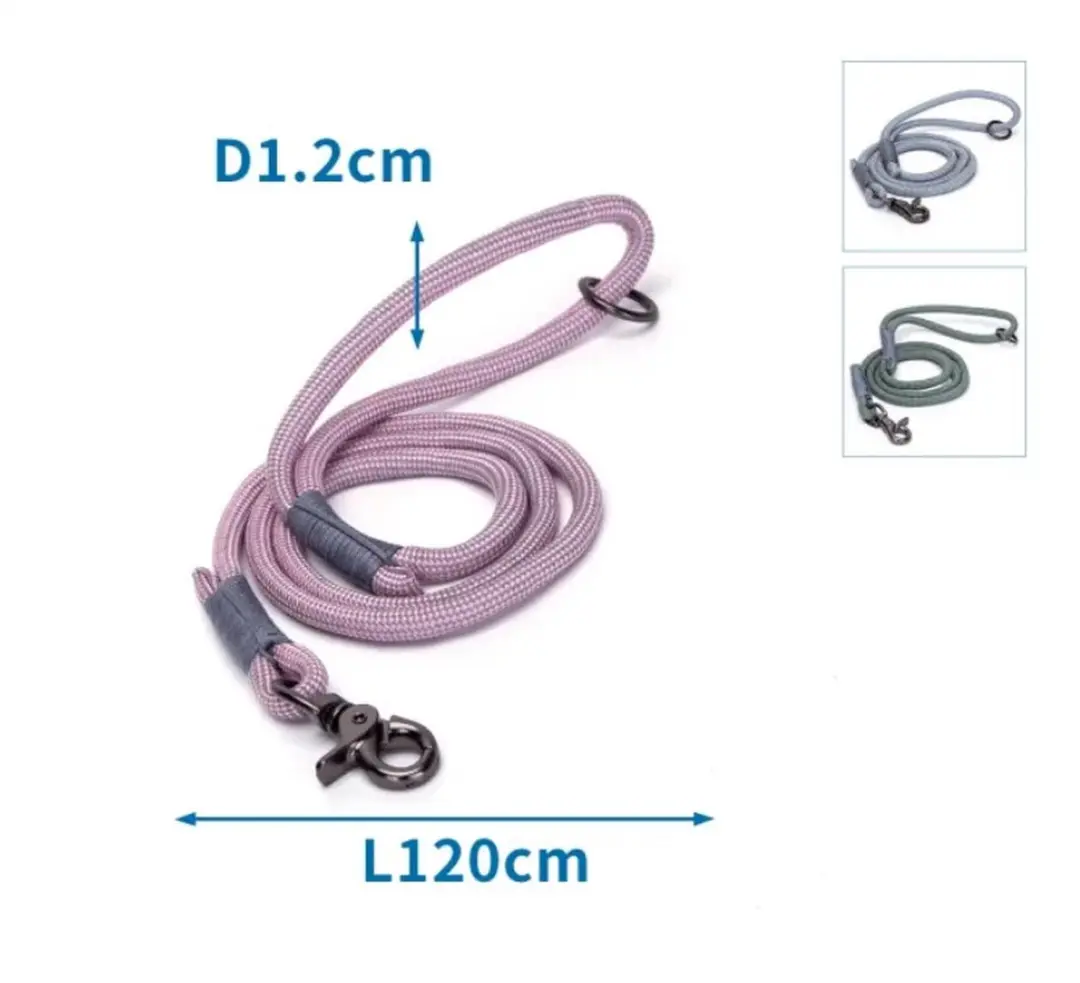 Nobleza Hondenriem 120cm - Reflecterend Roze