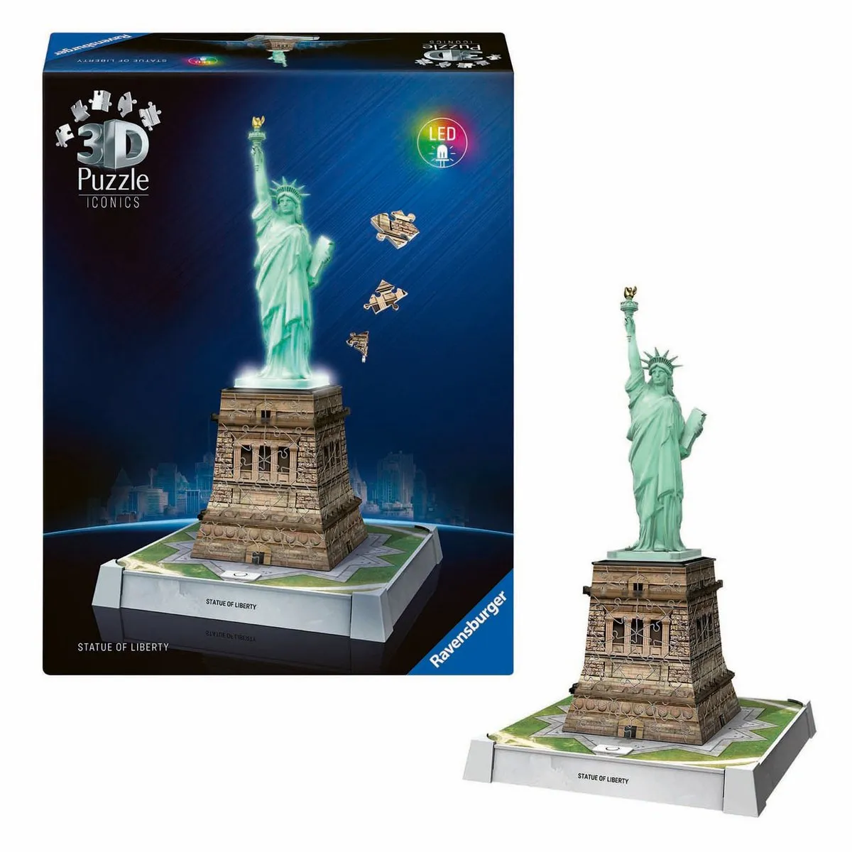 Ravensburger Iconics Statue of Liberty 3D Puzzel 3128 Stuks - Meerkleurig