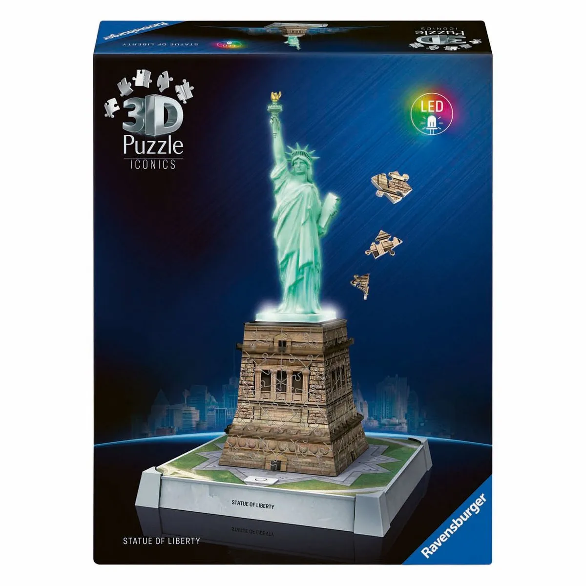 Ravensburger Iconics Statue of Liberty 3D Puzzel 3128 Stuks - Meerkleurig