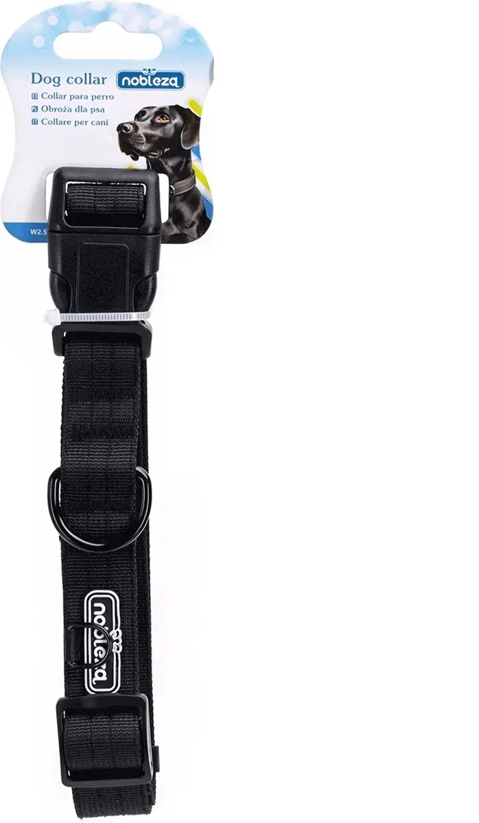 Nobleza Hondenhalsband XL - 46-66cm Zwart