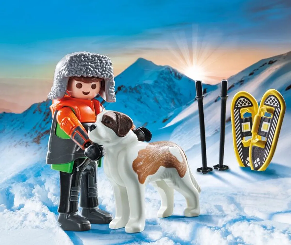 Playmobil My Life Wandelaar met Sint Bernard 71741 - Multicolor