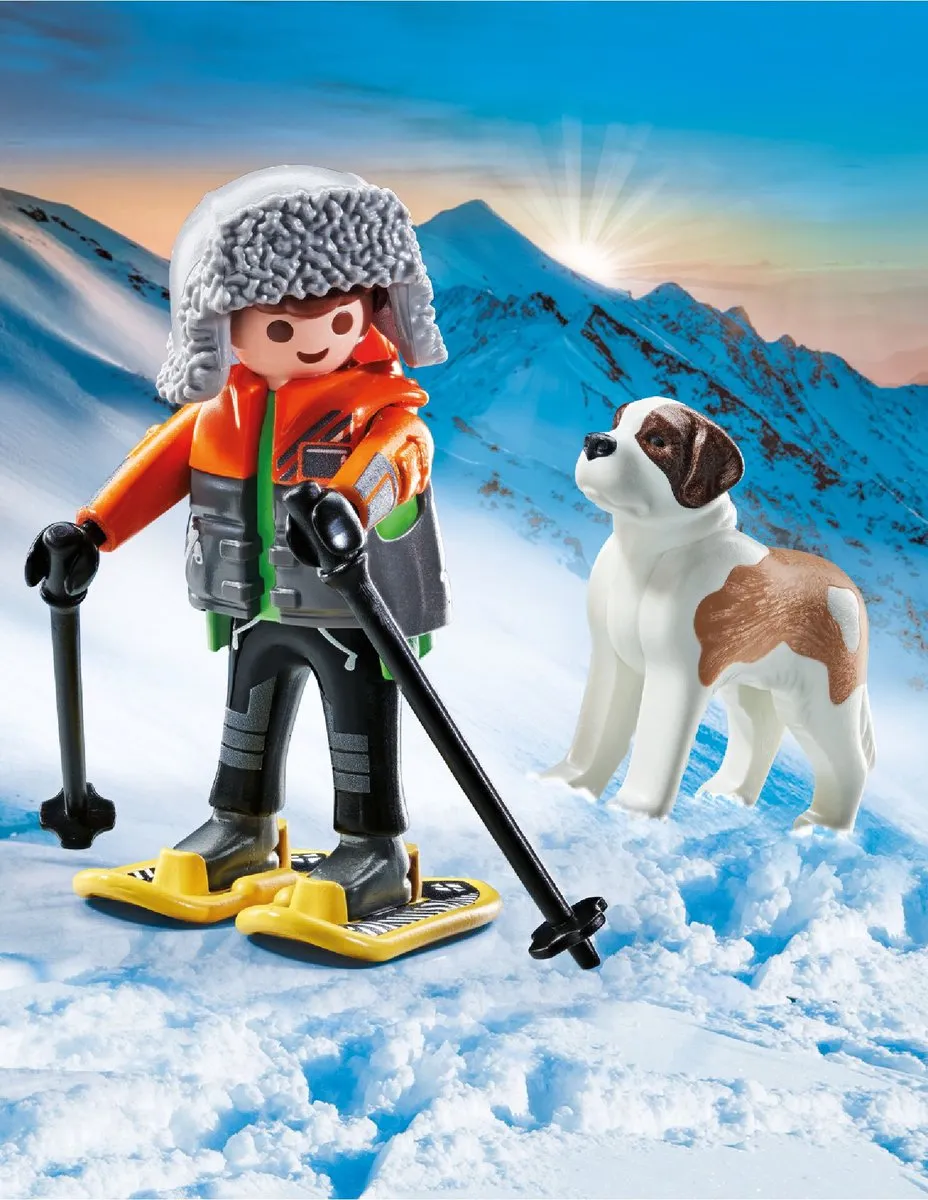Playmobil My Life Wandelaar met Sint Bernard 71741 - Multicolor