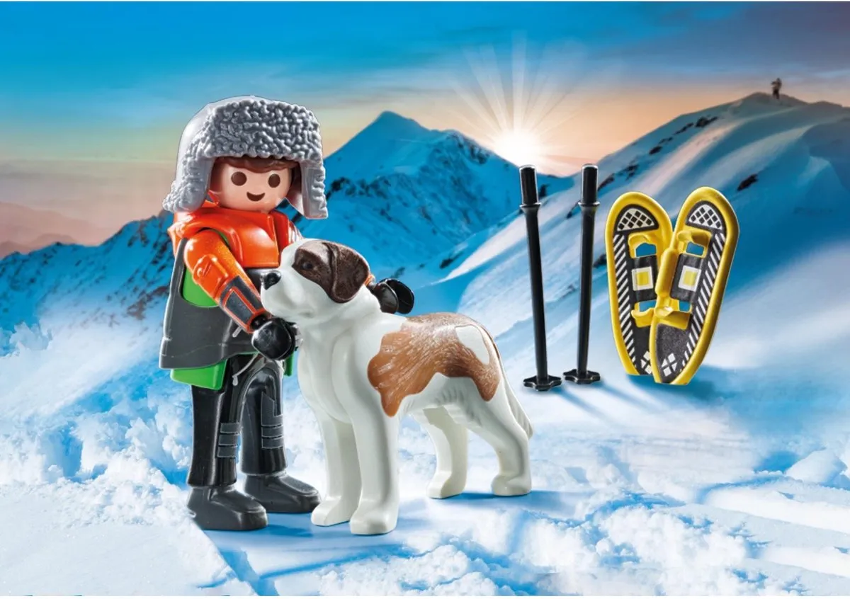 Playmobil My Life Wandelaar met Sint Bernard 71741 - Multicolor