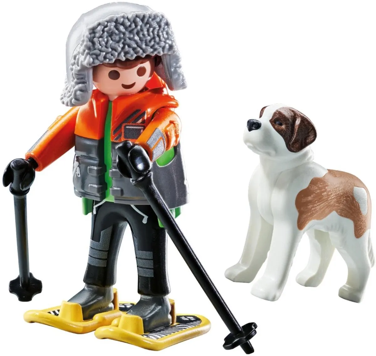 Playmobil My Life Wandelaar met Sint Bernard 71741 - Multicolor