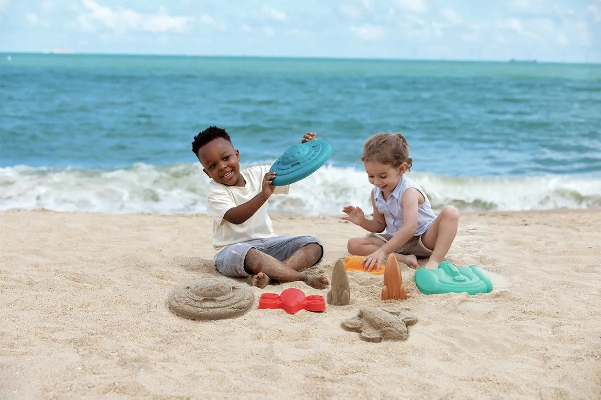 Hape Ruimte Verkenner Zandschip Set E4100K - Multicolor