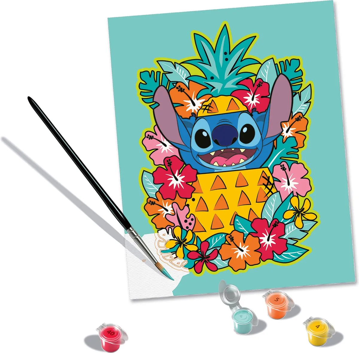 Ravensburger CreArt Disney Stitch Schilderen op nummer - Multicolor - 15 Kleuren