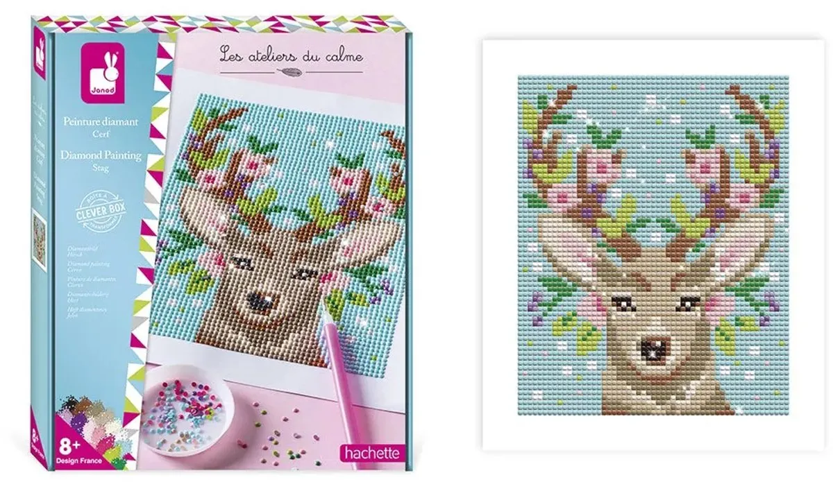 Janod Atelier Diamond Painting Hertje - Multikleur