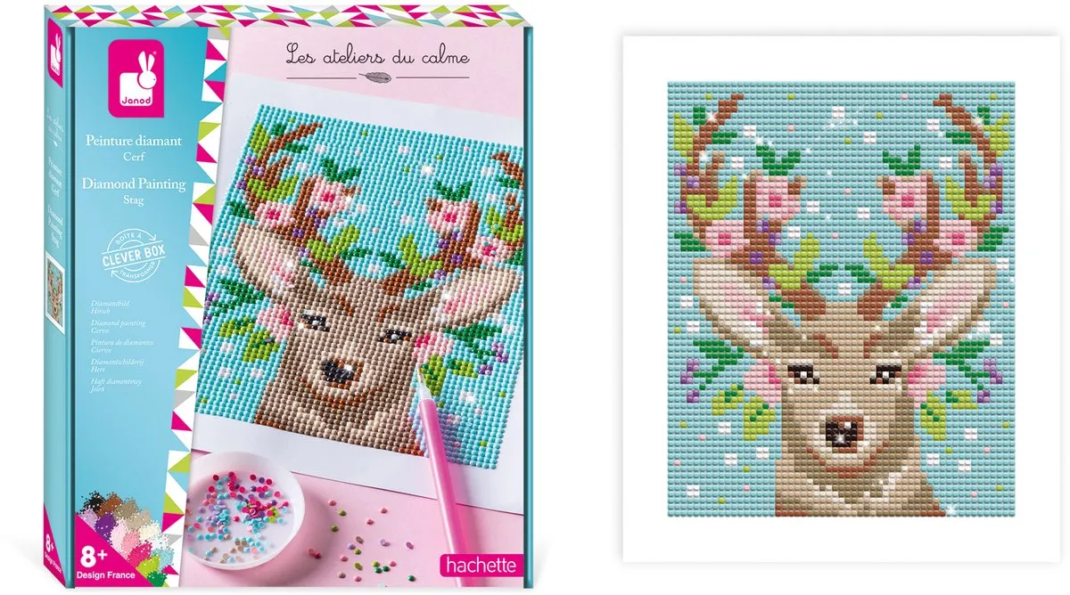 Janod Atelier Diamond Painting Hertje - Multikleur