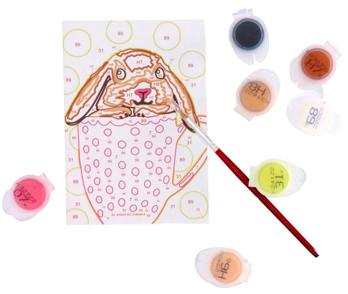 Ravensburger CreArt Bunny Cup Schilderen op nummer - Multicolor - 15 Kleuren