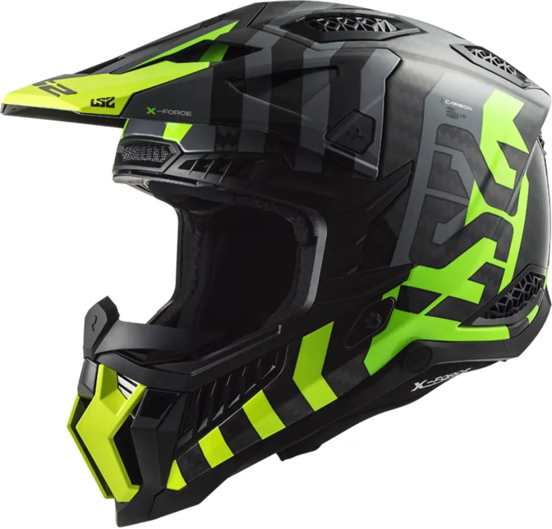 LS2 Mx703 C X-Force Barrier H-V Geel Groen Offroad Helm