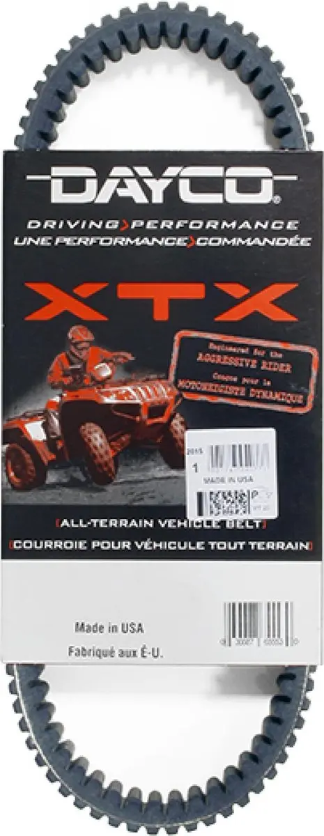 Courroie transmission Dayco pour quad Polaris 800 Sportsman 4X4 Efi 2008 à 2005