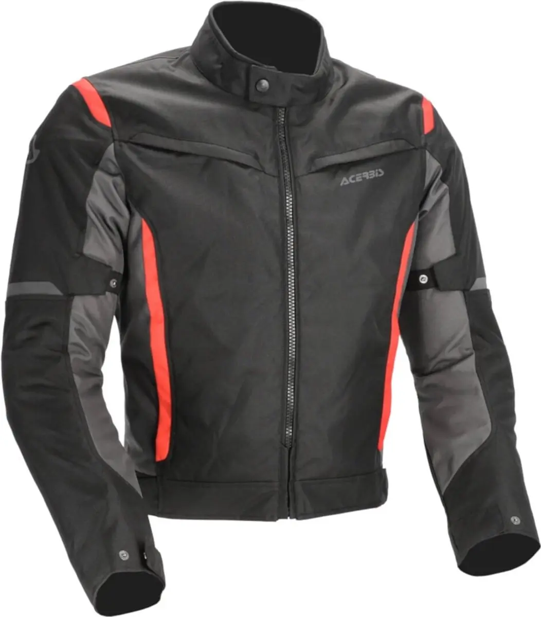 Acerbis X-MAT 2.0 Zwart Rood Textiele Motorjas