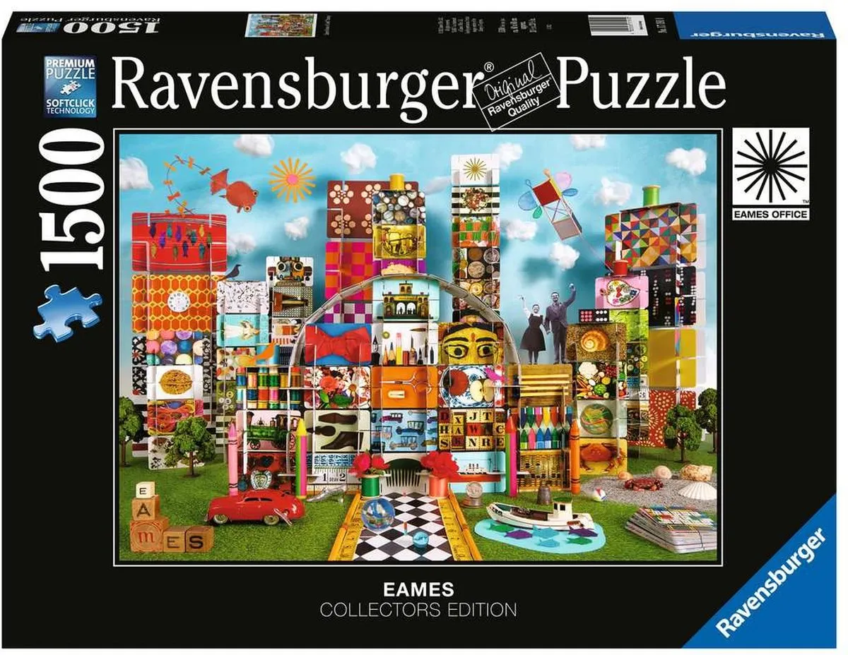 Ravensburger Eames House of Cards Legpuzzel 1500 Stuks