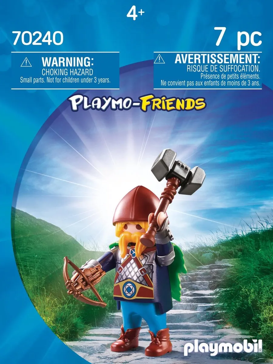 Playmobil Dwergenkrijger 70240 - Multicolor