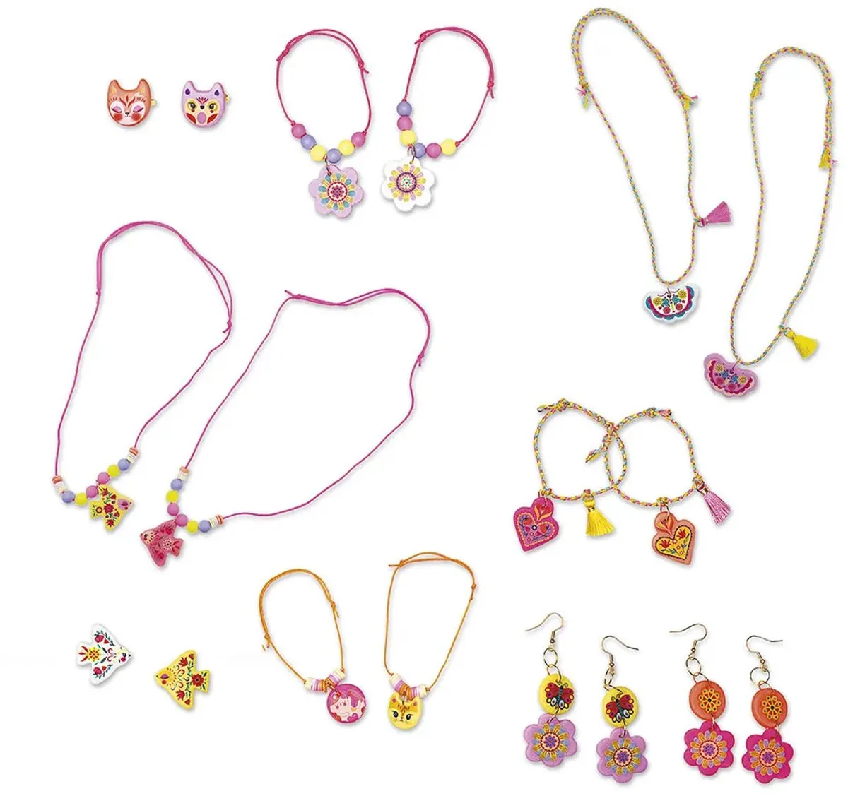 Janod Vriendschapssieraden Maken Set - 16 Stuks - Multicolor