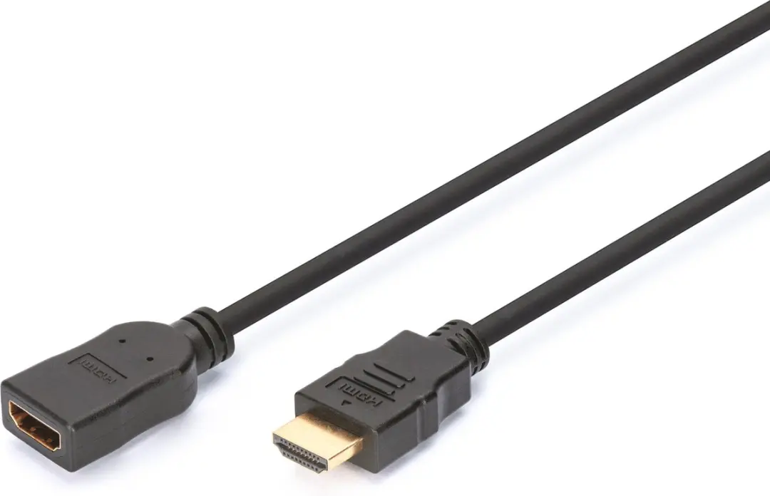 Digitus HDMI A/M naar A/F Verlengkabel 2m - Transparant