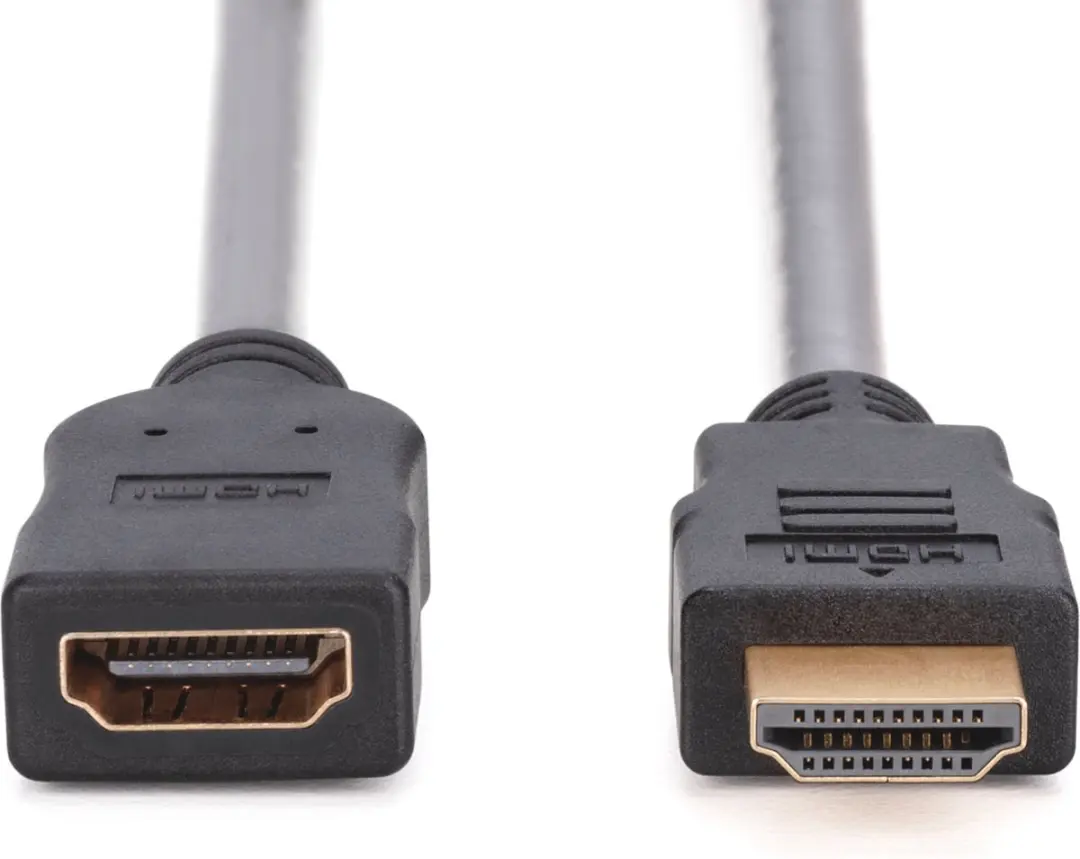 Digitus HDMI A/M naar A/F Verlengkabel 2m - Transparant