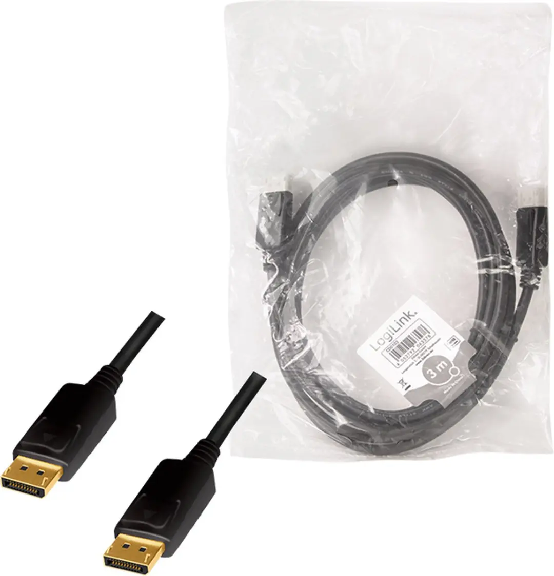 Logilink DisplayPort Kabel 3m - Zwart