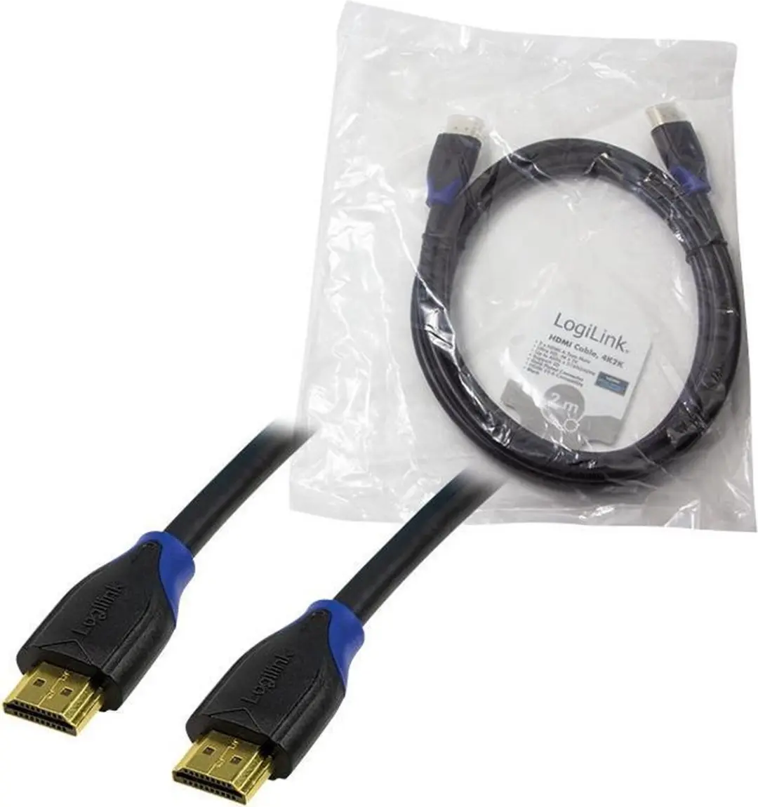 Logilink HDMI-Kabeladapter 2.0 - 2 Meter - Transparant