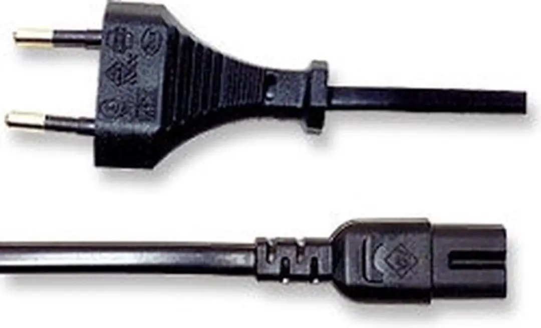 Manhattan 339100 Elektriciteitssnoer 1,8m - CEE7/16 C7 stekker - Zwart