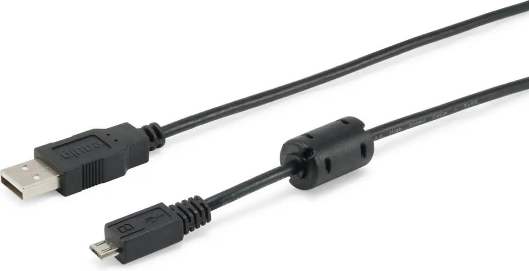 Equip 128596 USB-kabel 1 m USB 2.0 USB A Micro-USB B Zwart