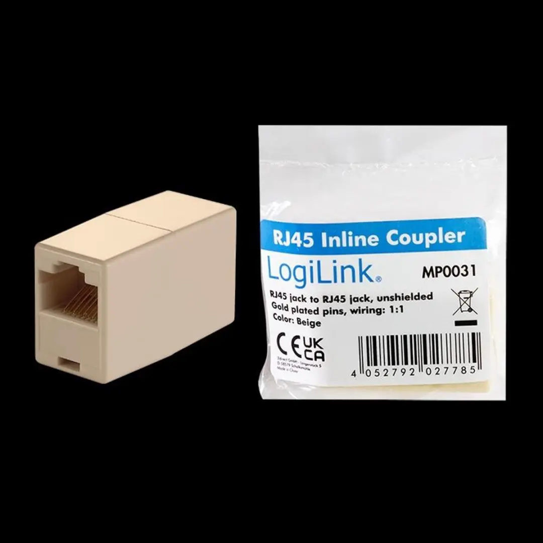 Logilink MP0031 Netwerkadapter - 2x RJ45 Gigabit - Transparant - afbeelding 3 van 3