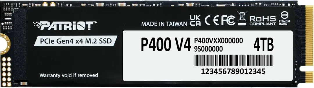 Patriot P400 Serie P400VP4TBM28H SSD