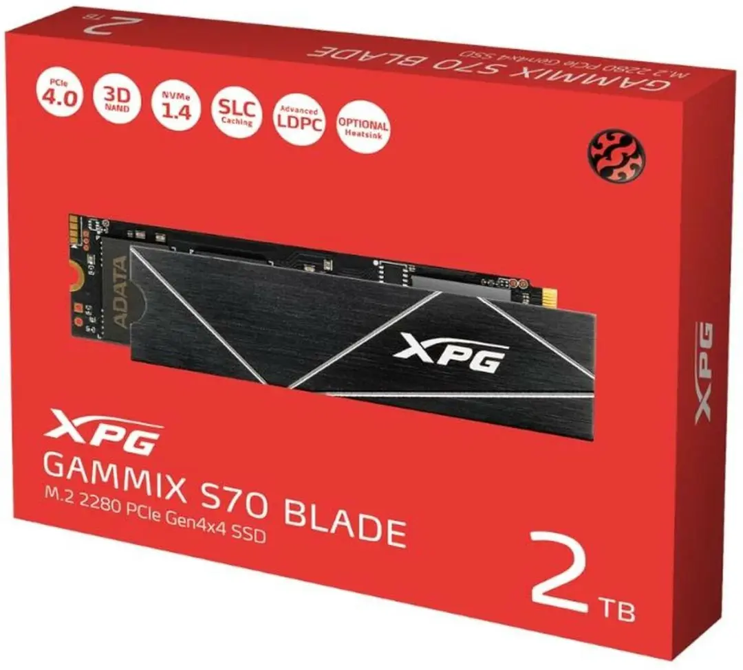 ADATA GAMMIX S70 Blade AGAMMIXS70B-2T-CS M.2 SSD 2TB