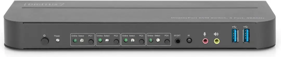 Digitus DS-12890 KVM-extender 4 poorten DisplayPort/HDMI - 4K