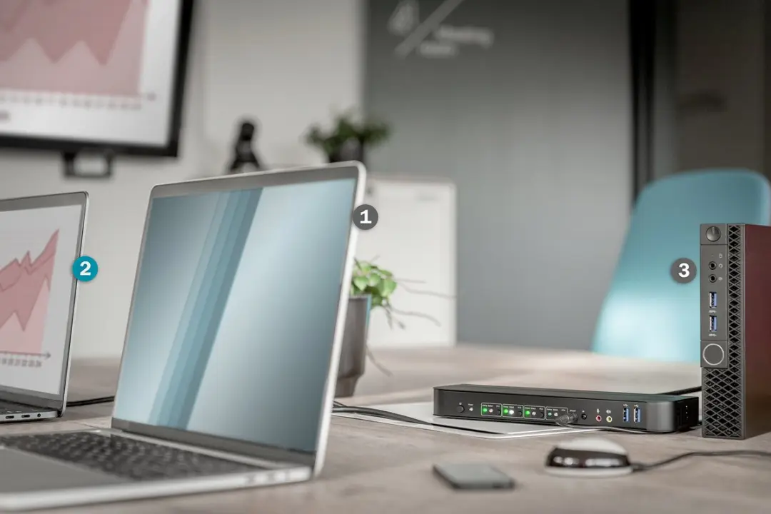 Digitus DS-12890 KVM-extender 4 poorten DisplayPort/HDMI - 4K