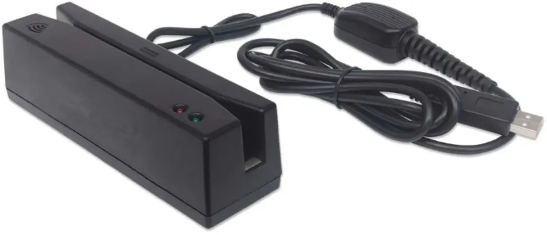Manhattan 460255 Magnetische Kaartlezer - USB - Zwart - afbeelding 2 van 6