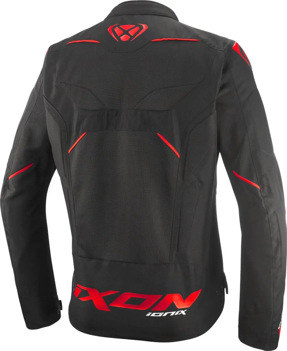 IXON Ionix Textiele Motorjas - Zwart/Rood - M