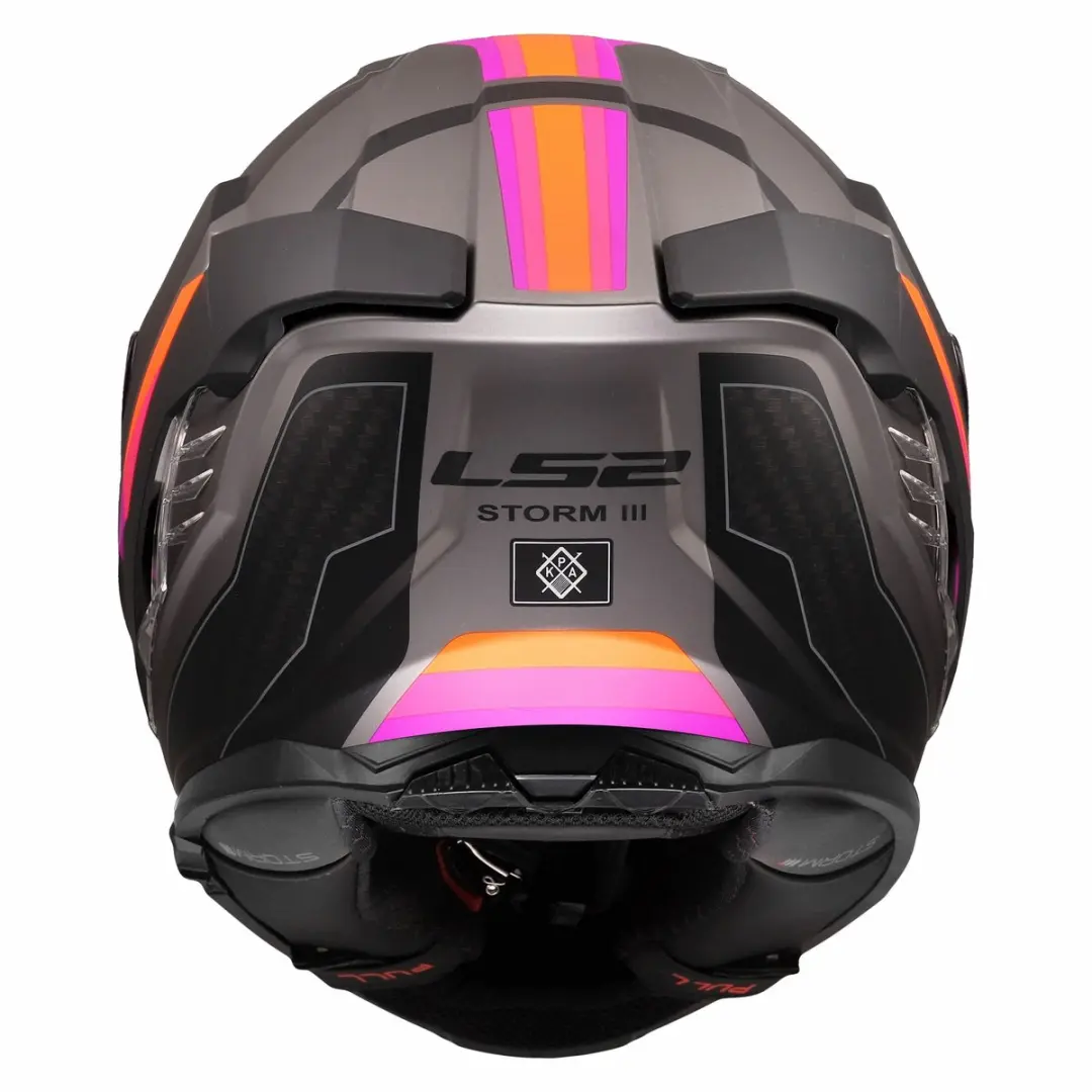 LS2 FF818 Storm III Helm - XXS - Mat Grijs Paars