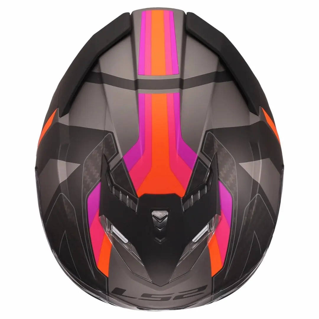 LS2 FF818 Storm III Helm - XXS - Mat Grijs Paars