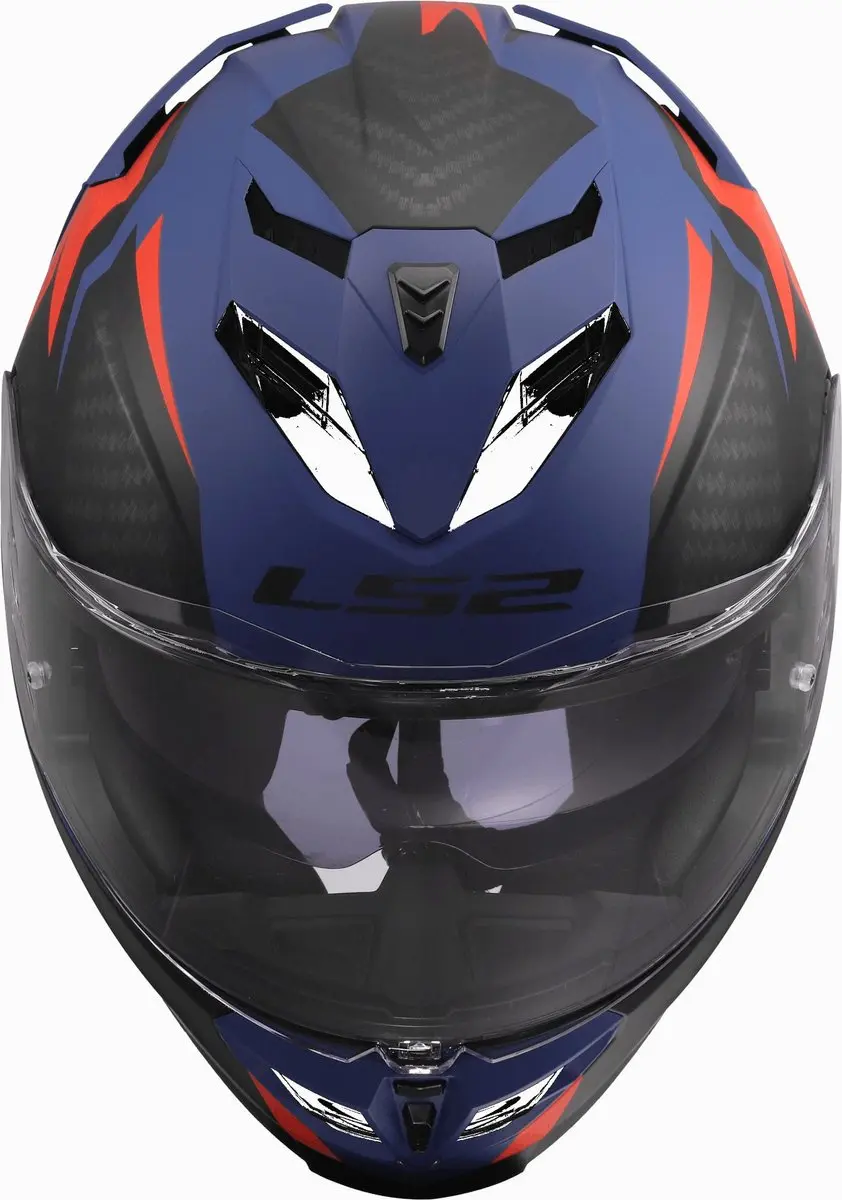 LS2 FF818 Storm III Dynamo Helm XL - Blauw/Rood