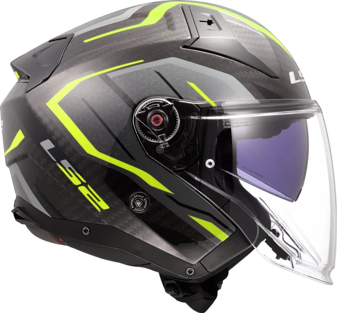 LS2 OF603 Infinity II C Urus H-Vis Jethelm - XL - Geel/Zwart