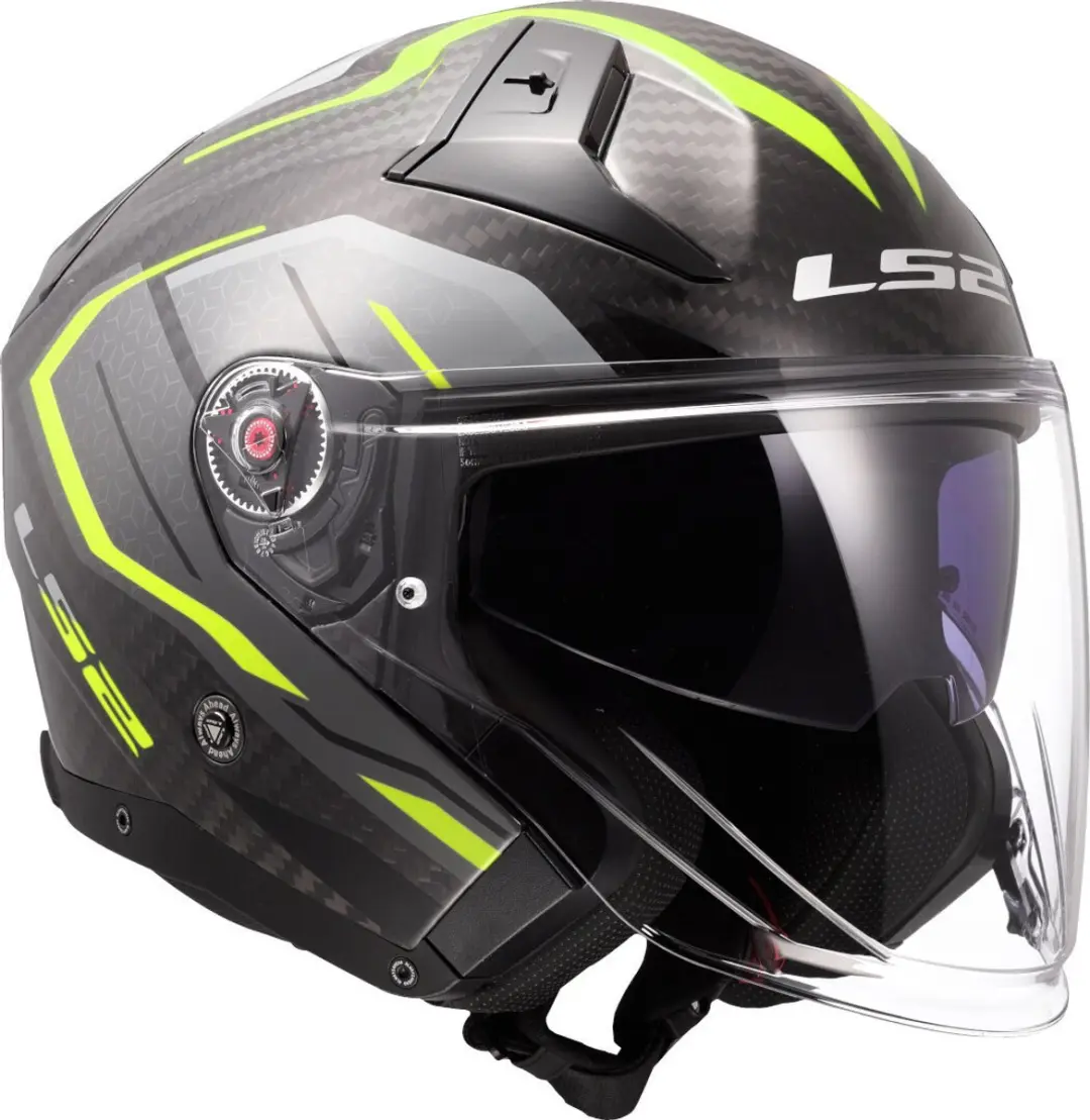 LS2 OF603 Infinity II C Urus H-Vis Jethelm - XL - Geel/Zwart