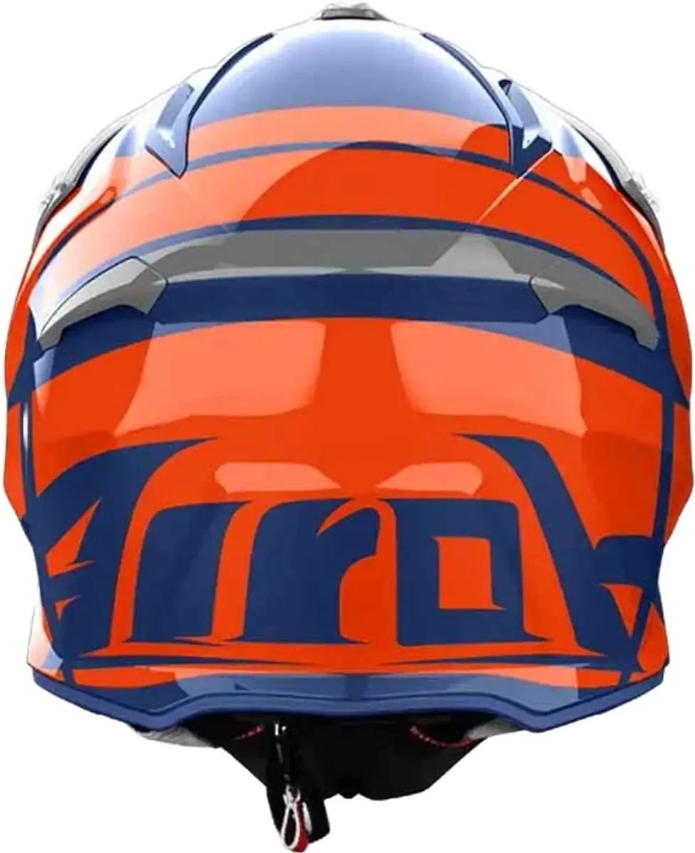 Airoh Aviator Ace 2 Helm - XS - Blauw/Grijs/Oranje/Wit