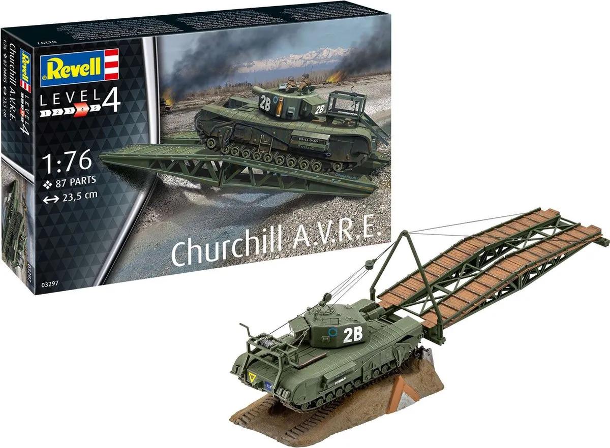 Revell Churchill A.V.R.E. Modelbouwpakket 1:76