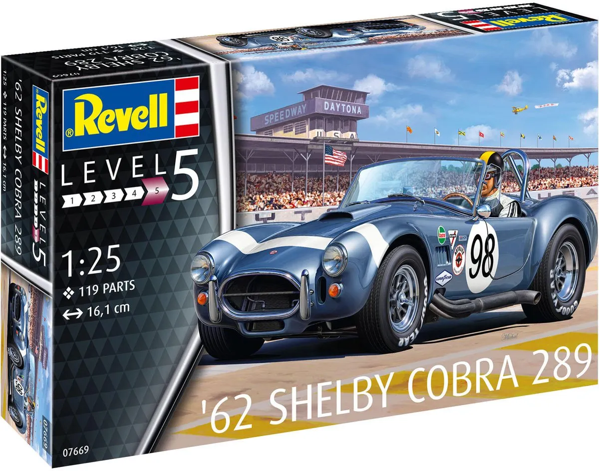 Revell 07669 62 Shelby Cobra 289 Modelbouwpakket