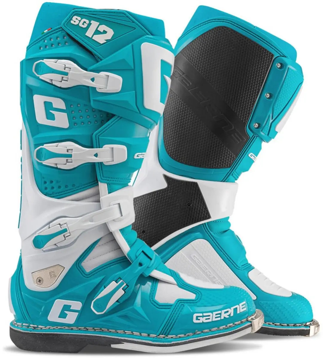 Gaerne SG-12 Turquoise Wit Crosslaarzen