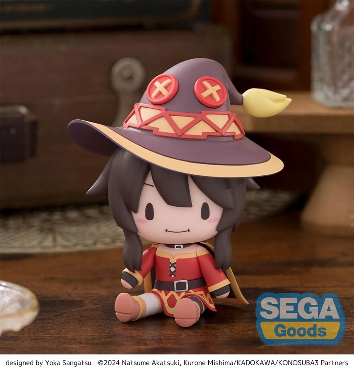 Sega Konosuba Megumin Fuwa Petit Chibi Figure - 10cm - Multi