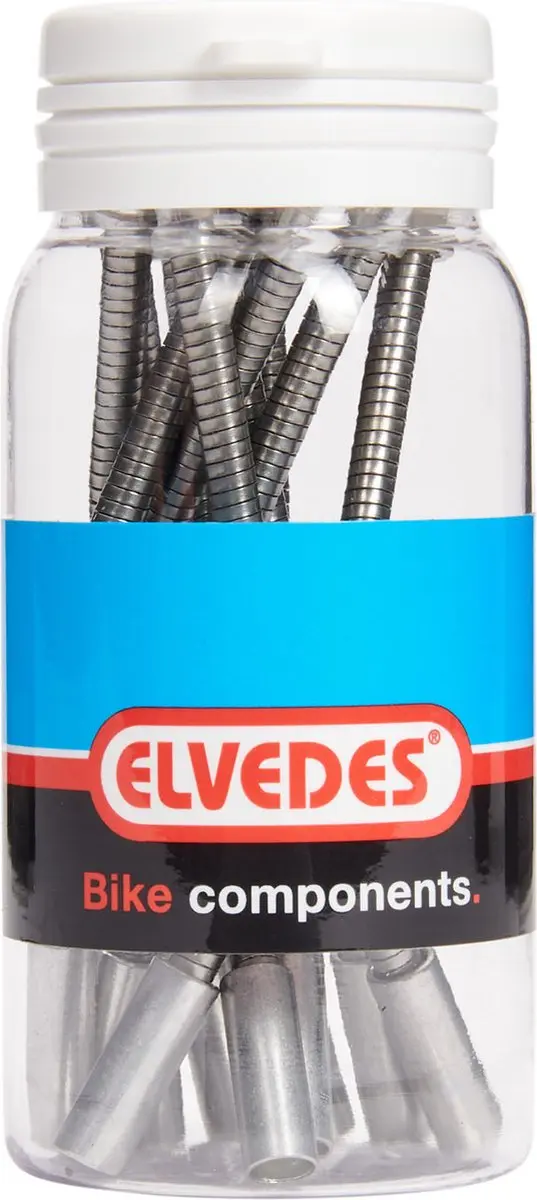 Elvedes V-brake Bocht Flex 120mm - 10 Stuks - Grijs/Zwart