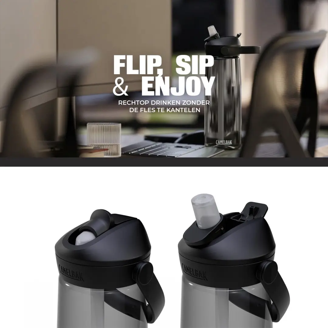 CamelBak Thrive Flip Straw 750ml Drinkfles - Antraciet