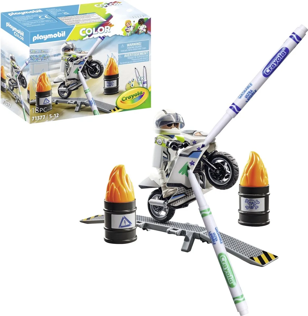 Playmobil Motorcrossmotor 71377 - Multi - afbeelding 6 van 6