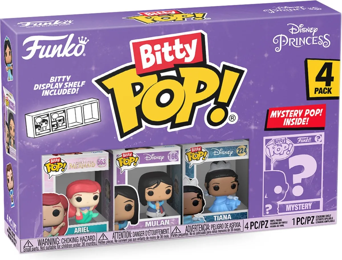 Funko Bitty Pop Disney Princess 4-Pack - Multi - afbeelding 2 van 6