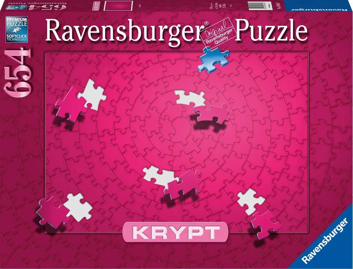 Ravensburger Krypt Puzzel 654 Stuks - Roze