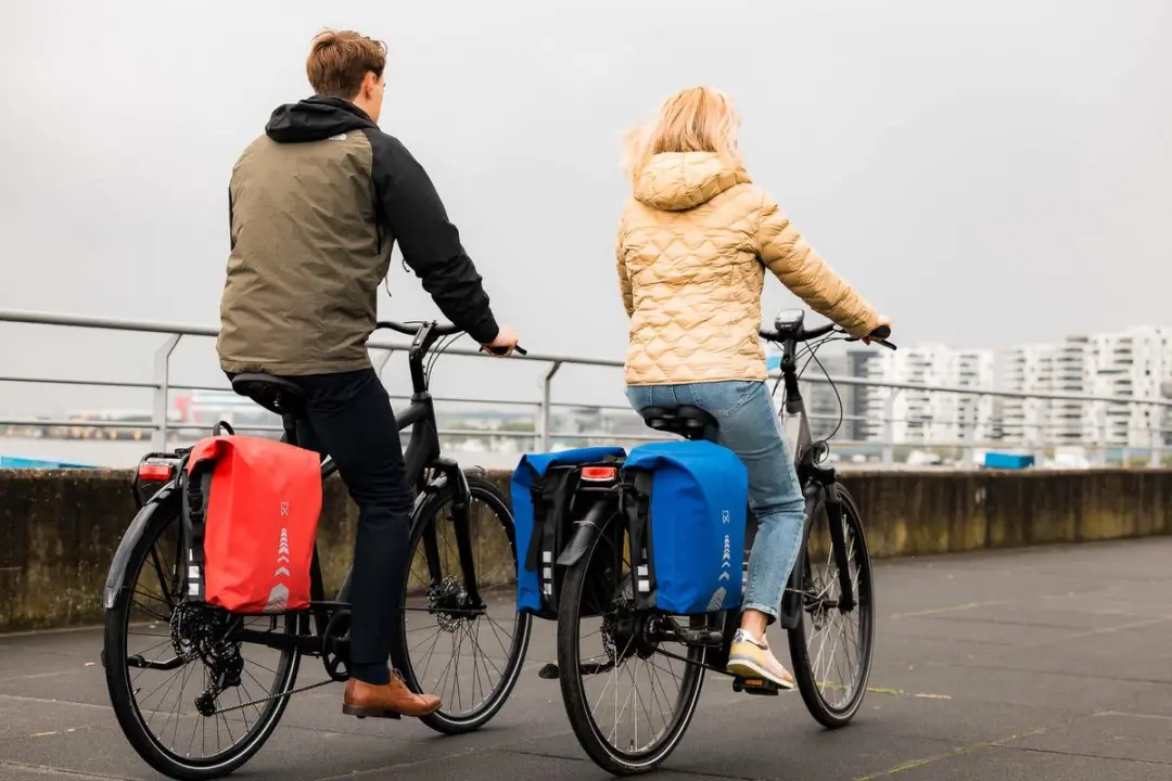 Willex Dubbele Fietstas 34L - Blauw