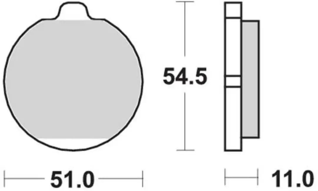 SBS P530-HF Remblokken - Goud