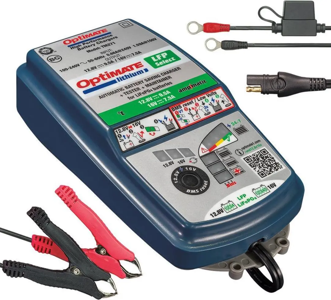 Optimate Lithium LFP Select Acculader 12V/16V 9,5A